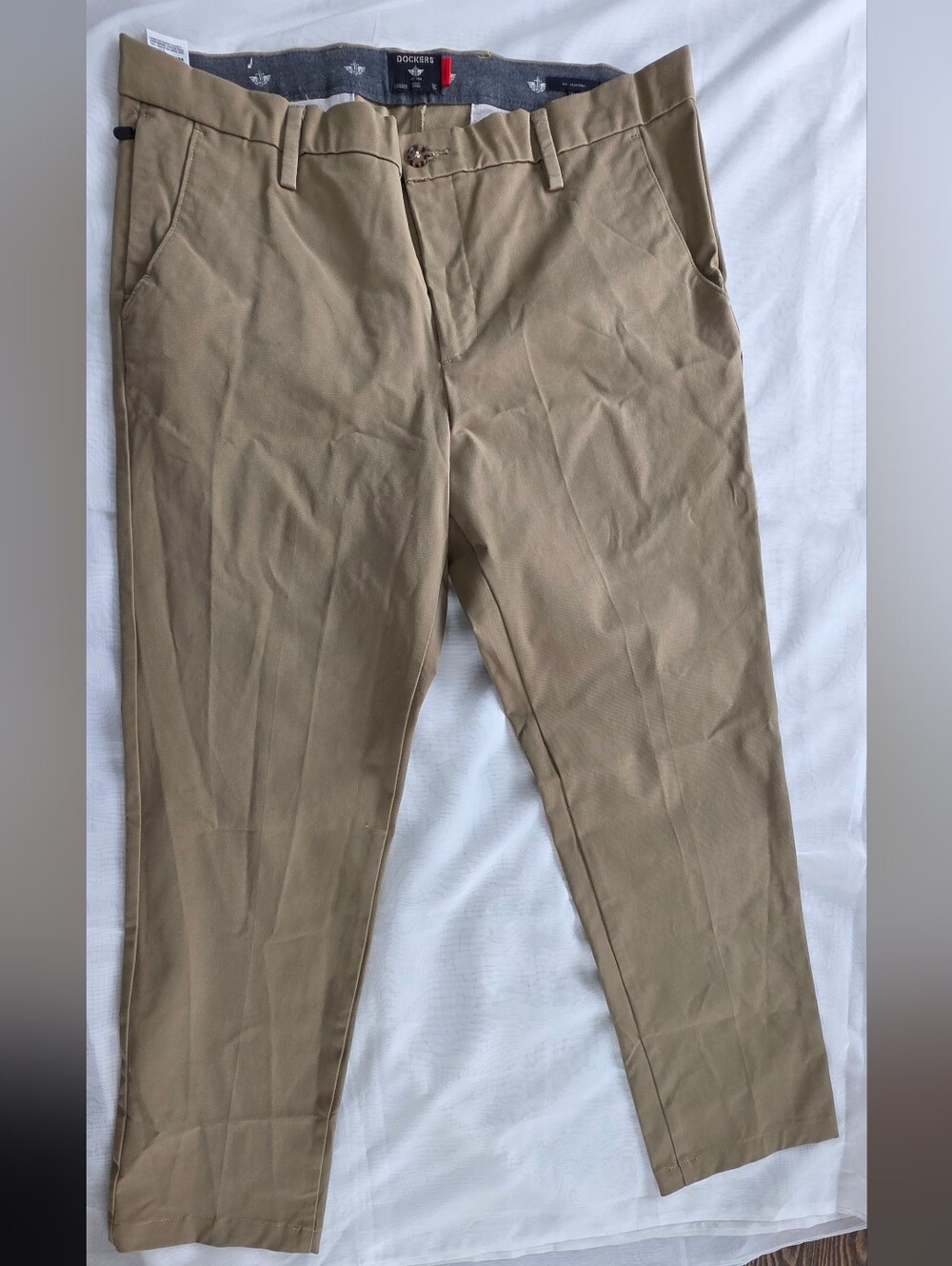 Men's Khaki Dress Pants - Neutral Tan